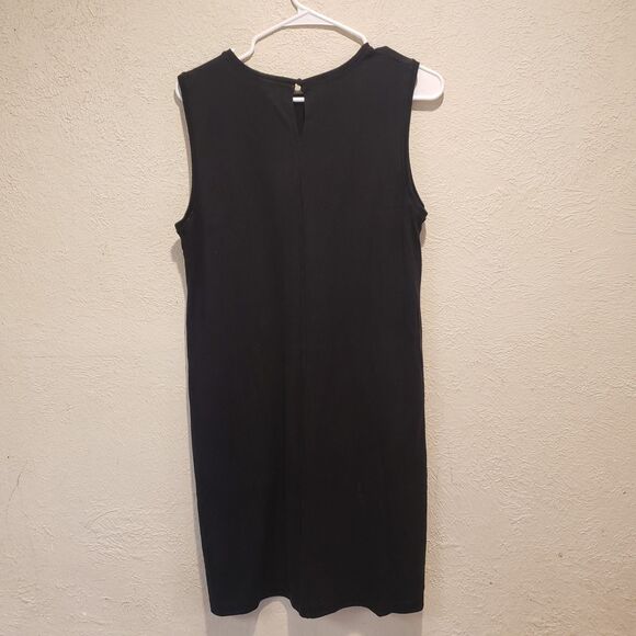 Eileen Fisher Petrol Blue Tencel Viscose Washable Sleeveless Swing Dress Med - Picture 4 of 7